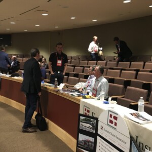 Vendor attendees of the Joint Bus Association Meeting discuss the latest and greatest in motor coach industry products and services with Operator attendees